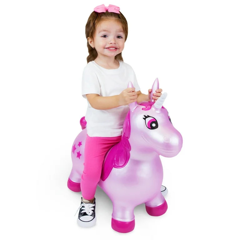 Waddle Pink Unicorn Inflatable Bouncer Ride on | Walmart (US)