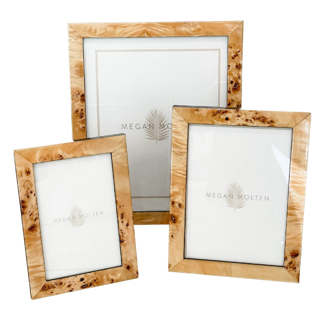 Burl Italian Wood Frame | Megan Molten