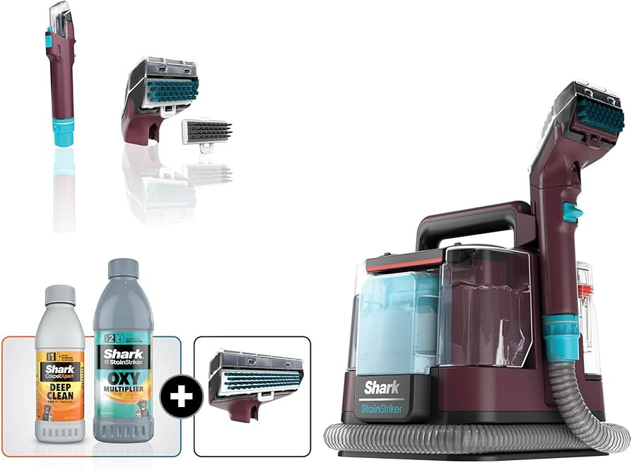 Shark StainStriker Portable Carpet and Upholstery Cleaner, Spot, Stain, & Odor Eliminator, 3 Atta... | Amazon (US)