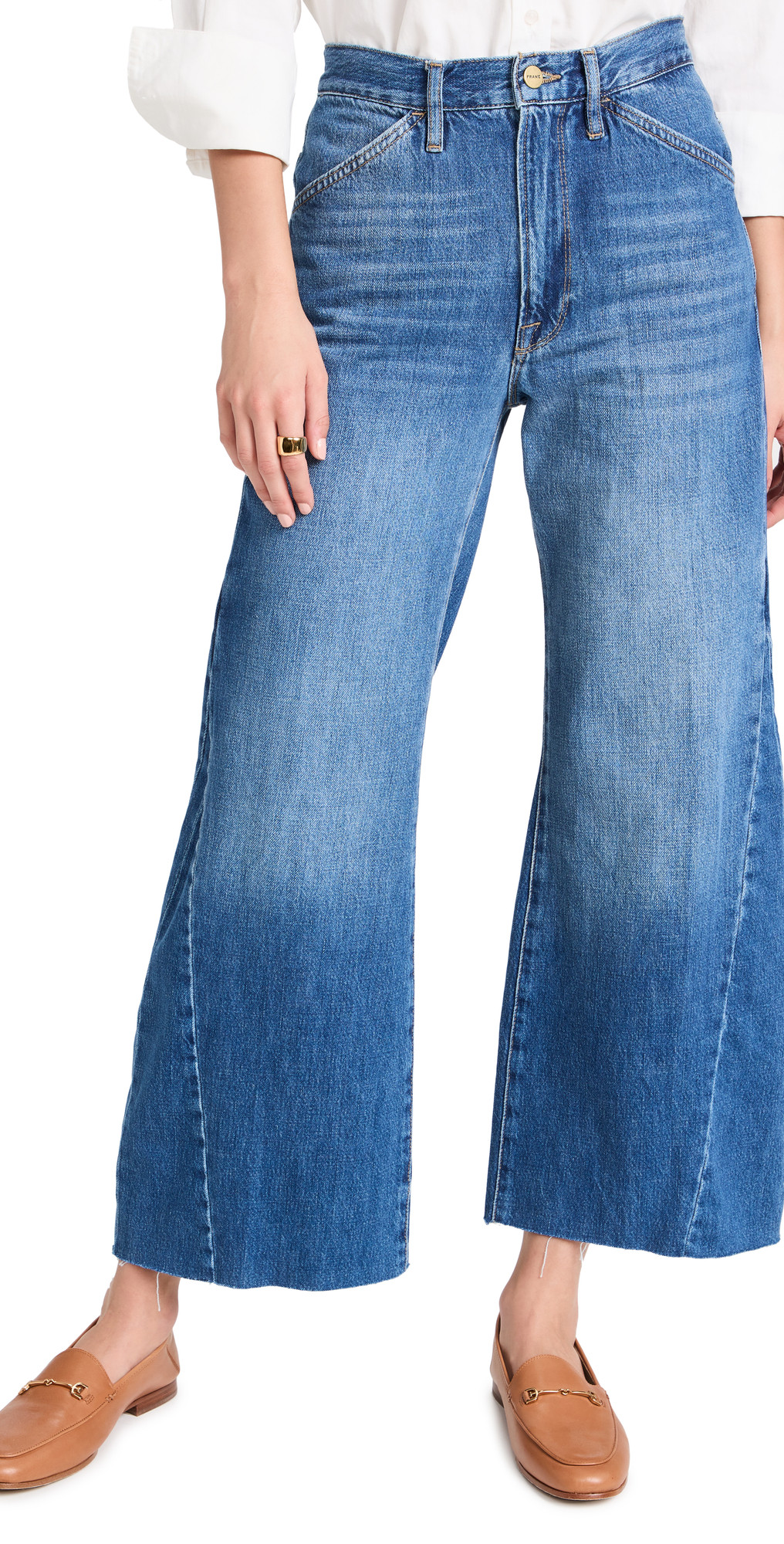 Le Baggy Palazzo Crop Jeans | Shopbop