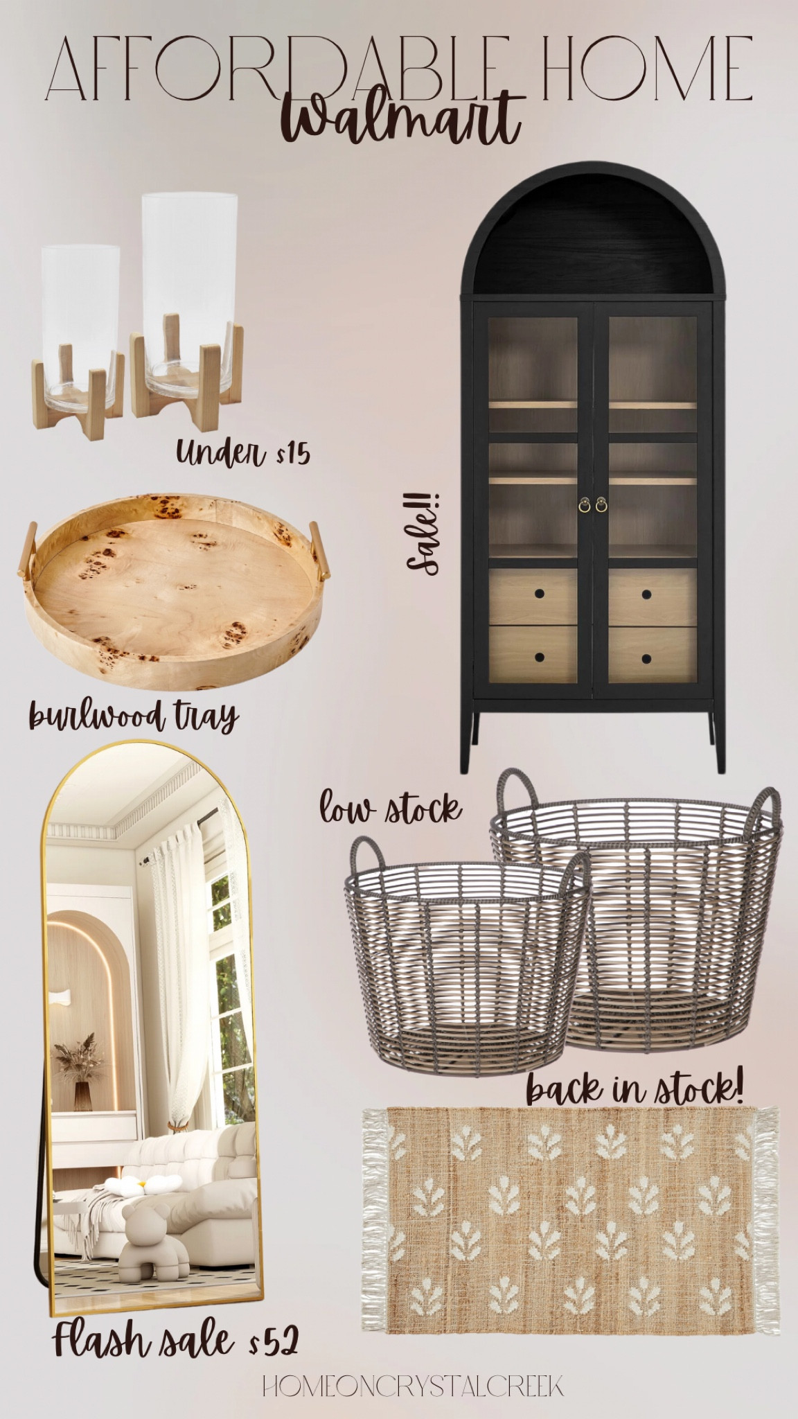 @Walmart home finds! Hurry! Most items are low in stock & check out that HUGE flash deal on this full length mirror 🤯 


Shop the links below 👇🏻 

#walmart
#homefinds
#affordablehomedecor

#LTKFindsUnder50 #LTKSaleAlert #LTKHome