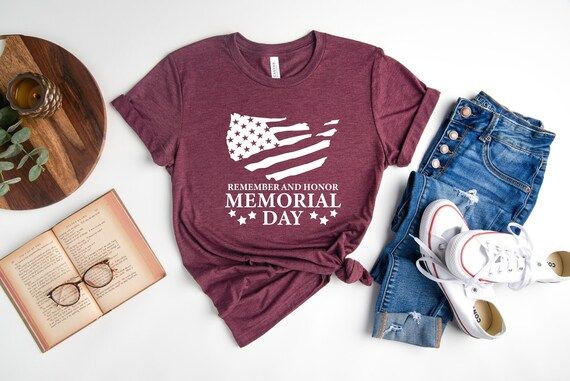 Memorial Day Shirt USA Flag Shirt Veterans Day Patriotic | Etsy | Etsy (US)