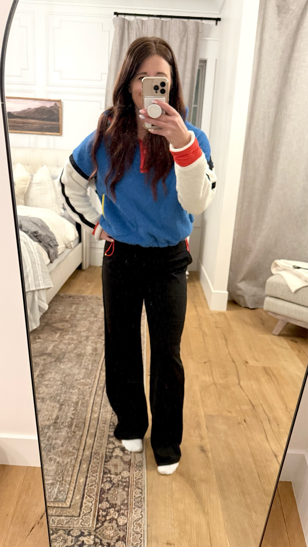 This Colorblock Half Zip Fleece is so soft and comfy  

#LTKOver40 #LTKmomlife #LTKActive