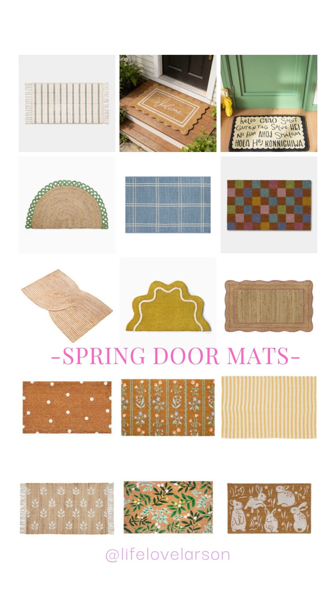 Spring door mats, coir mats, layering mats for spring, scatter rugs 

#LTKHome #LTKSpringSale #LTKSeasonal