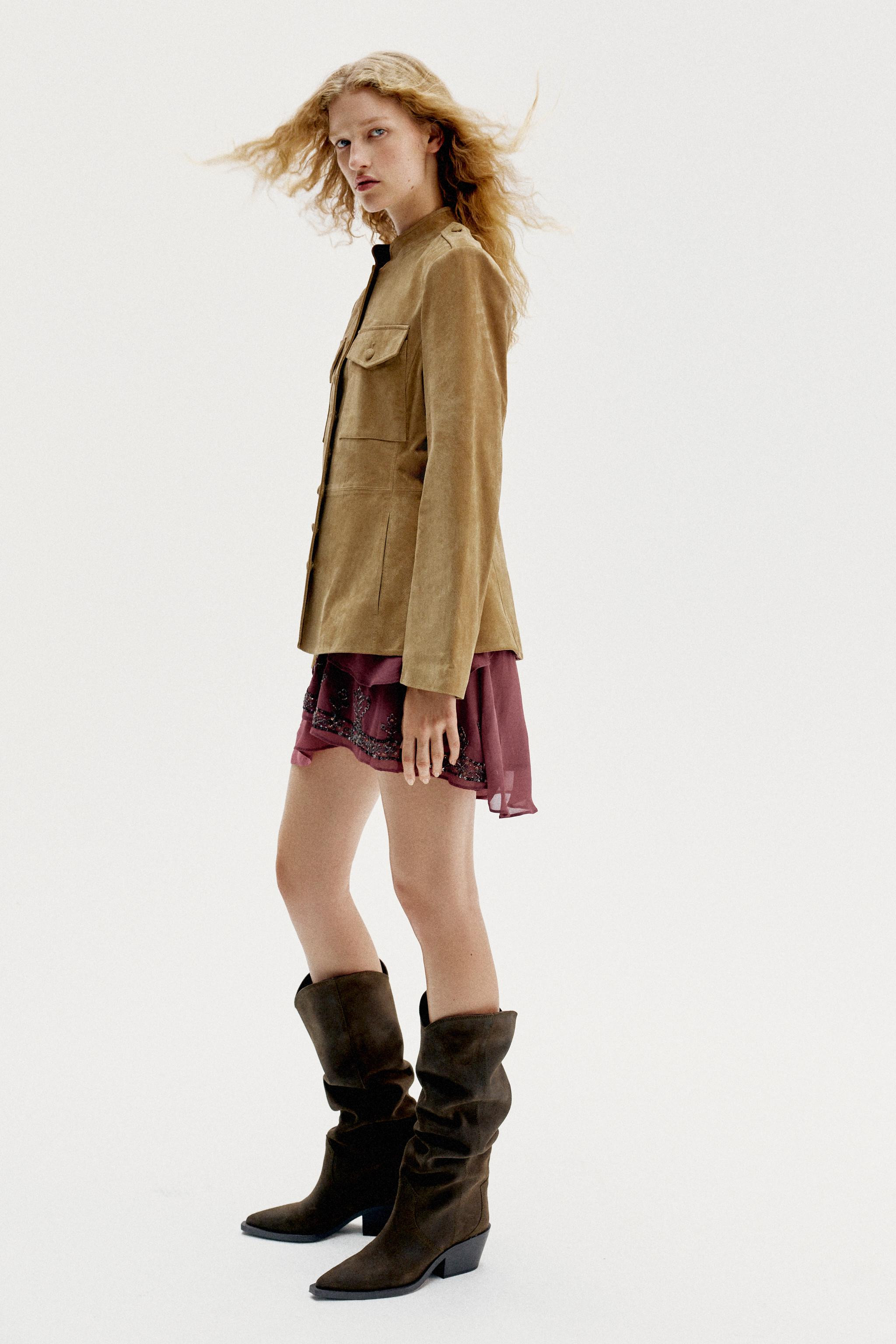 LEATHER COWBOY BOOTS | Zara US