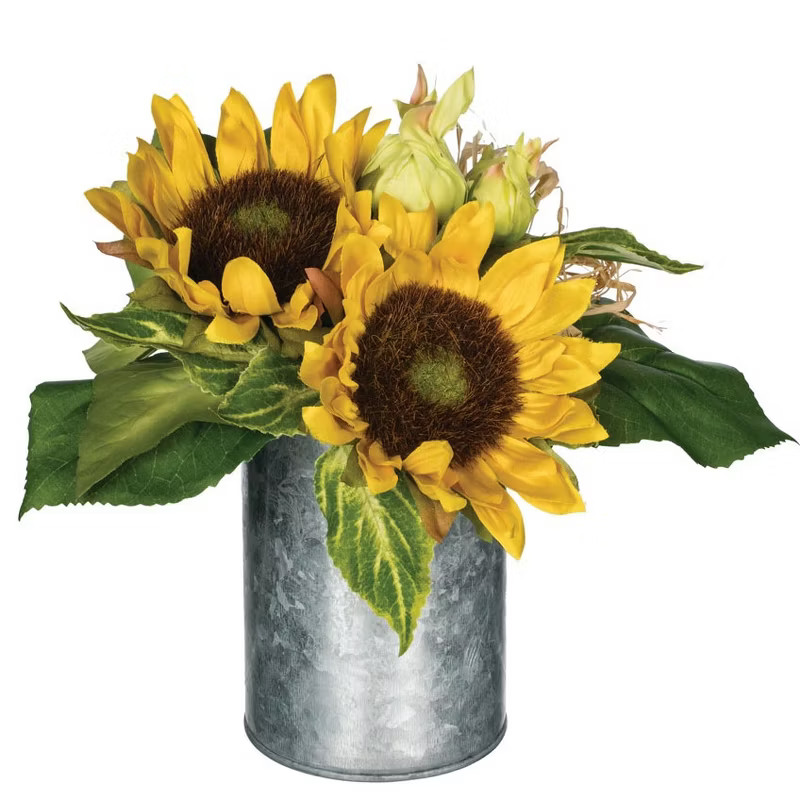 Sullivans Artificial Sunflowers Premade 9"H Green | Target