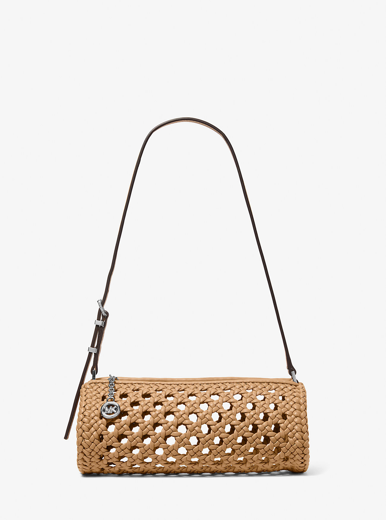 Izzy Small Crocheted Barrel Pochette | Michael Kors CA