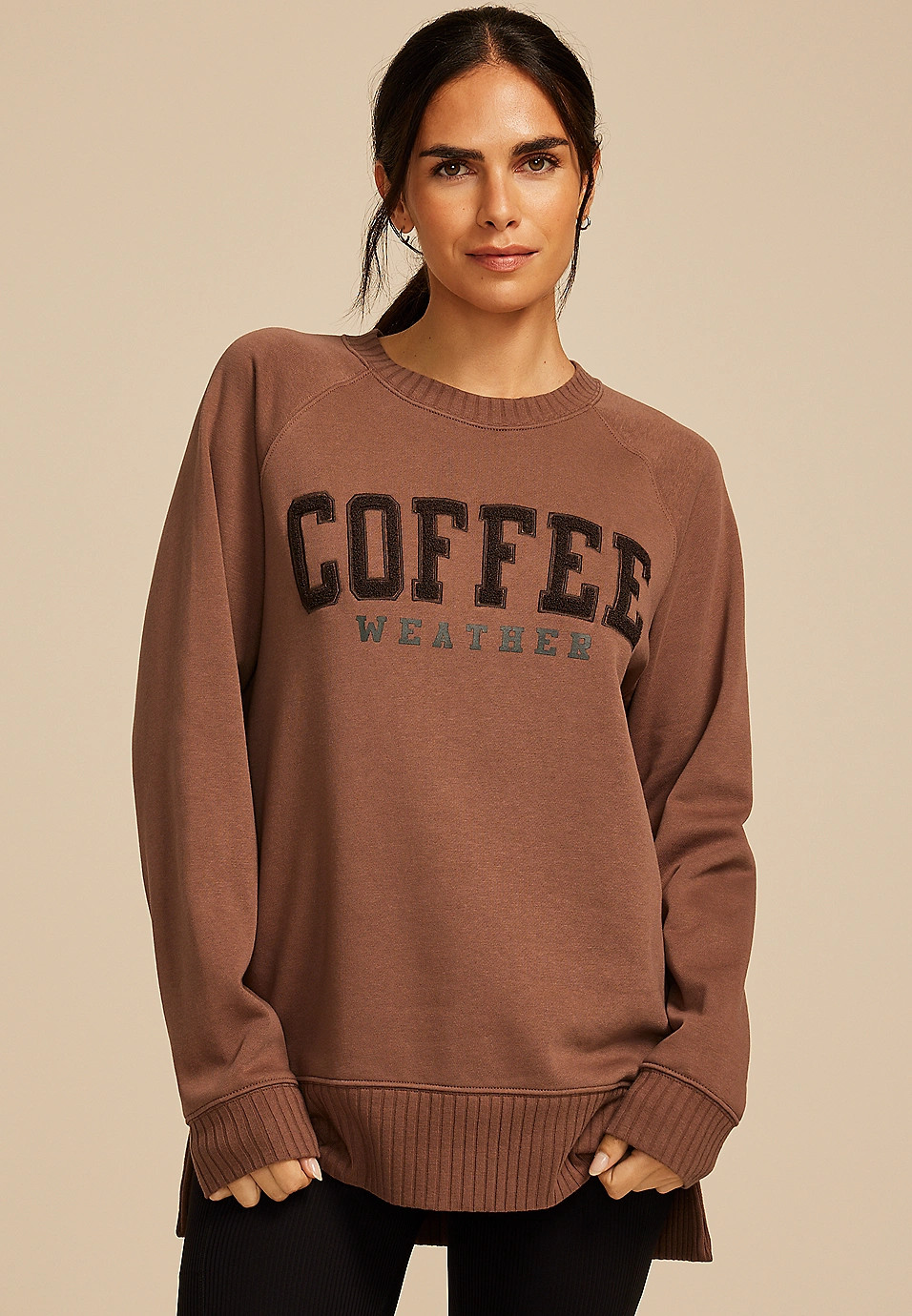 Willowsoft Coffee Weather Relaxed Fit Sweatshirt | Maurices