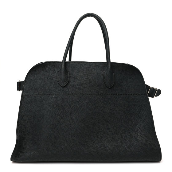 Matte Grained Calfskin Soft Margaux 15 Black | FASHIONPHILE (US)