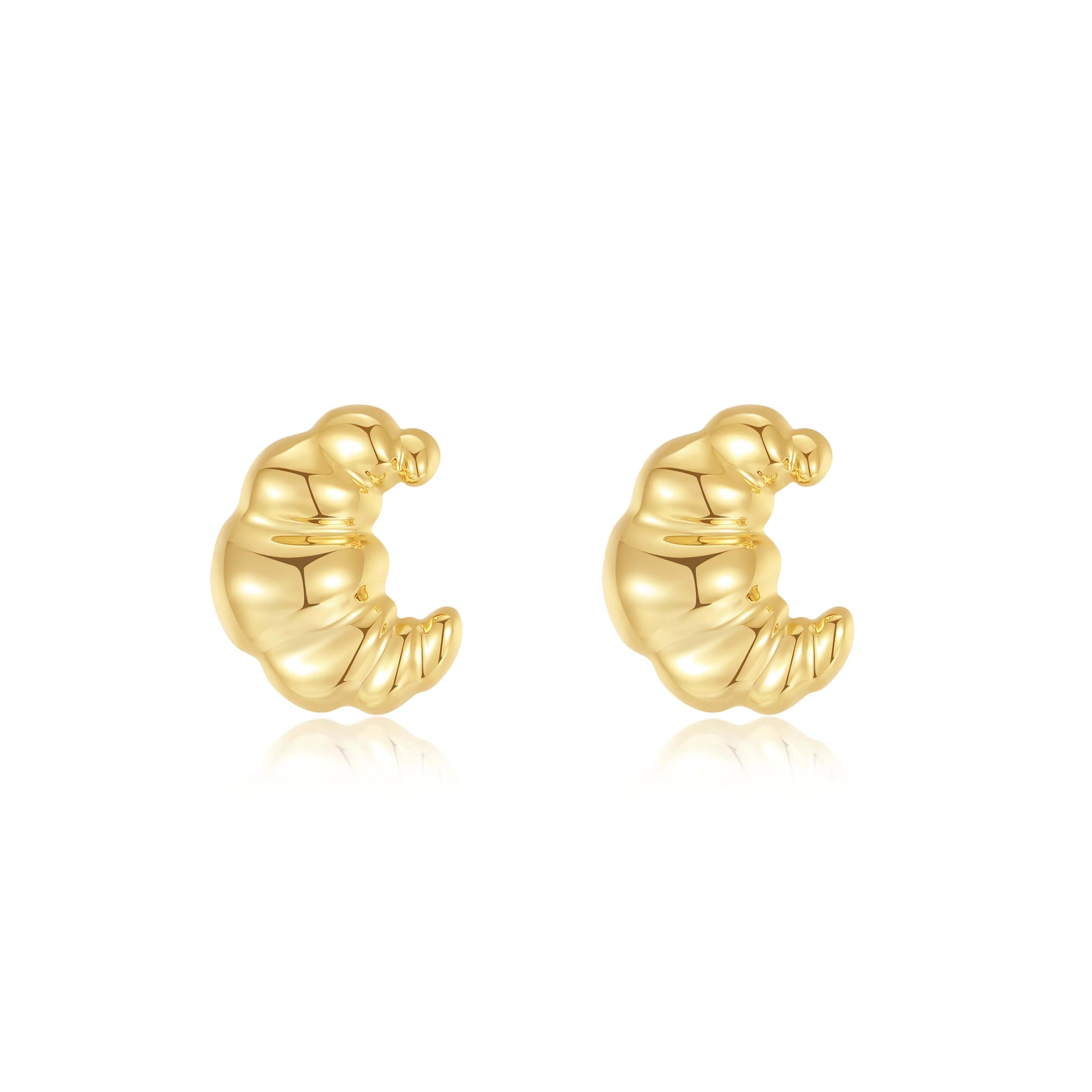 「Croissant」Stud Earrings | Suihe Jewelry