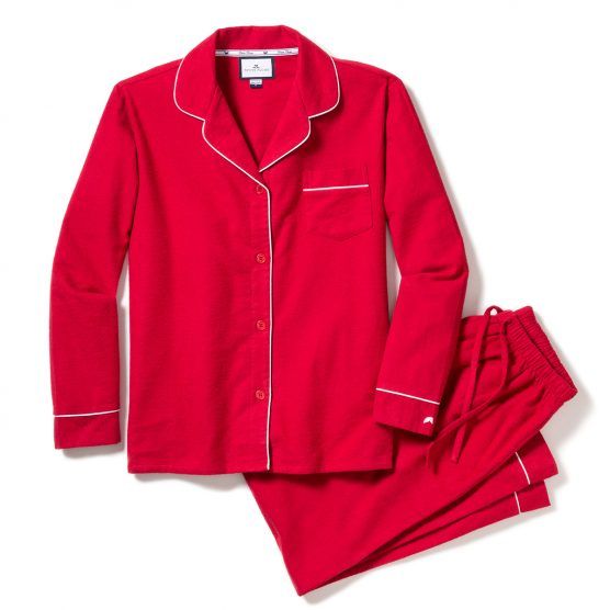 Petite Plume Men’s Red Flannel Pajama Set | The Tot
