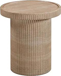 Tov Furniture Darcy Faux Travertine Concrete Side Table | Amazon (US)