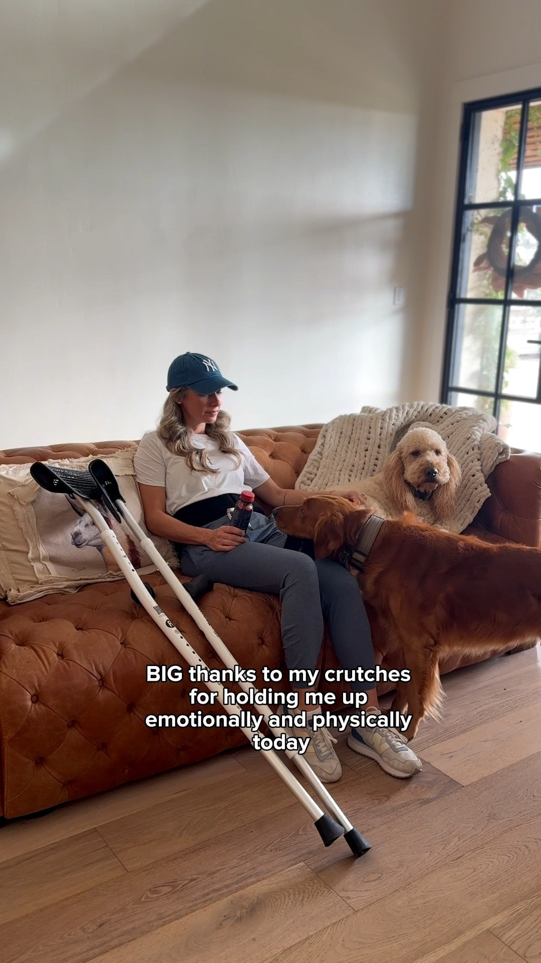 Hot mess: Orthopedic edition! Realistic morning routine while on crutches! Linked everything I could! 

#LTKdayinmylife #LTKOver40 #LTKgrwm