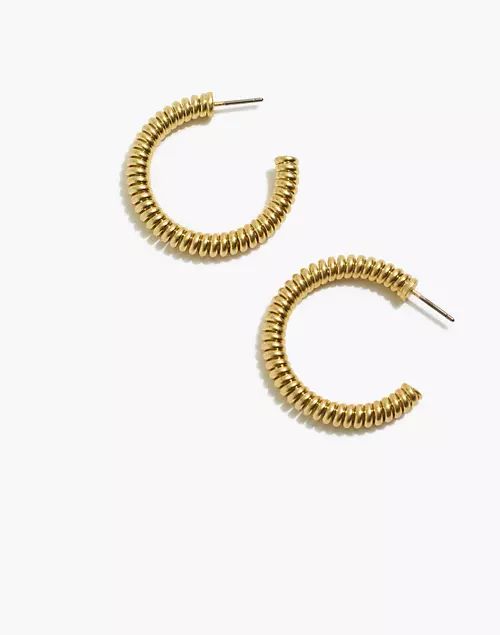 Coiled Large Hoop Earrings | Madewell