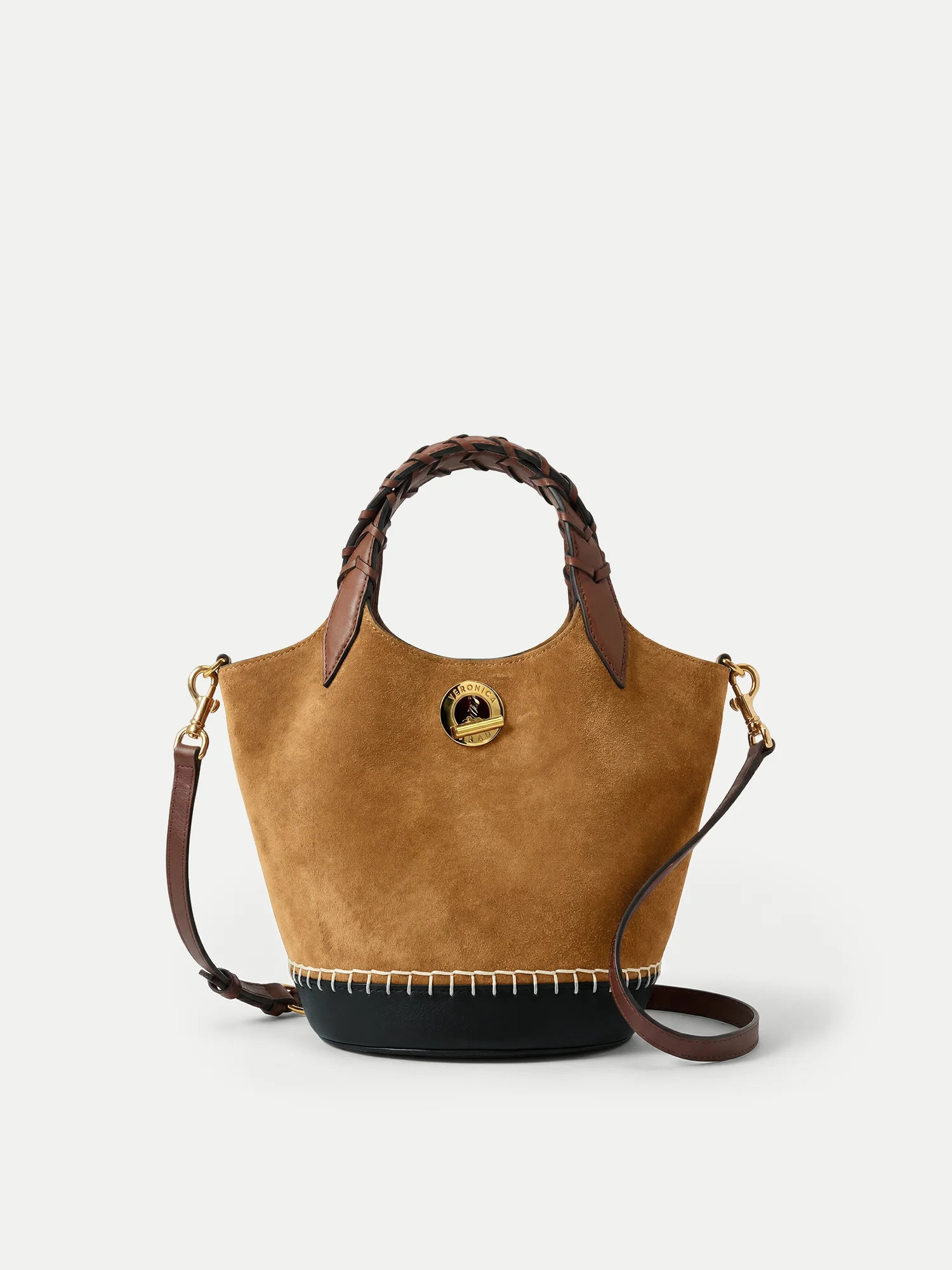 Veronica Beard Suede Anchor Bag Acorn Multi | Veronica Beard