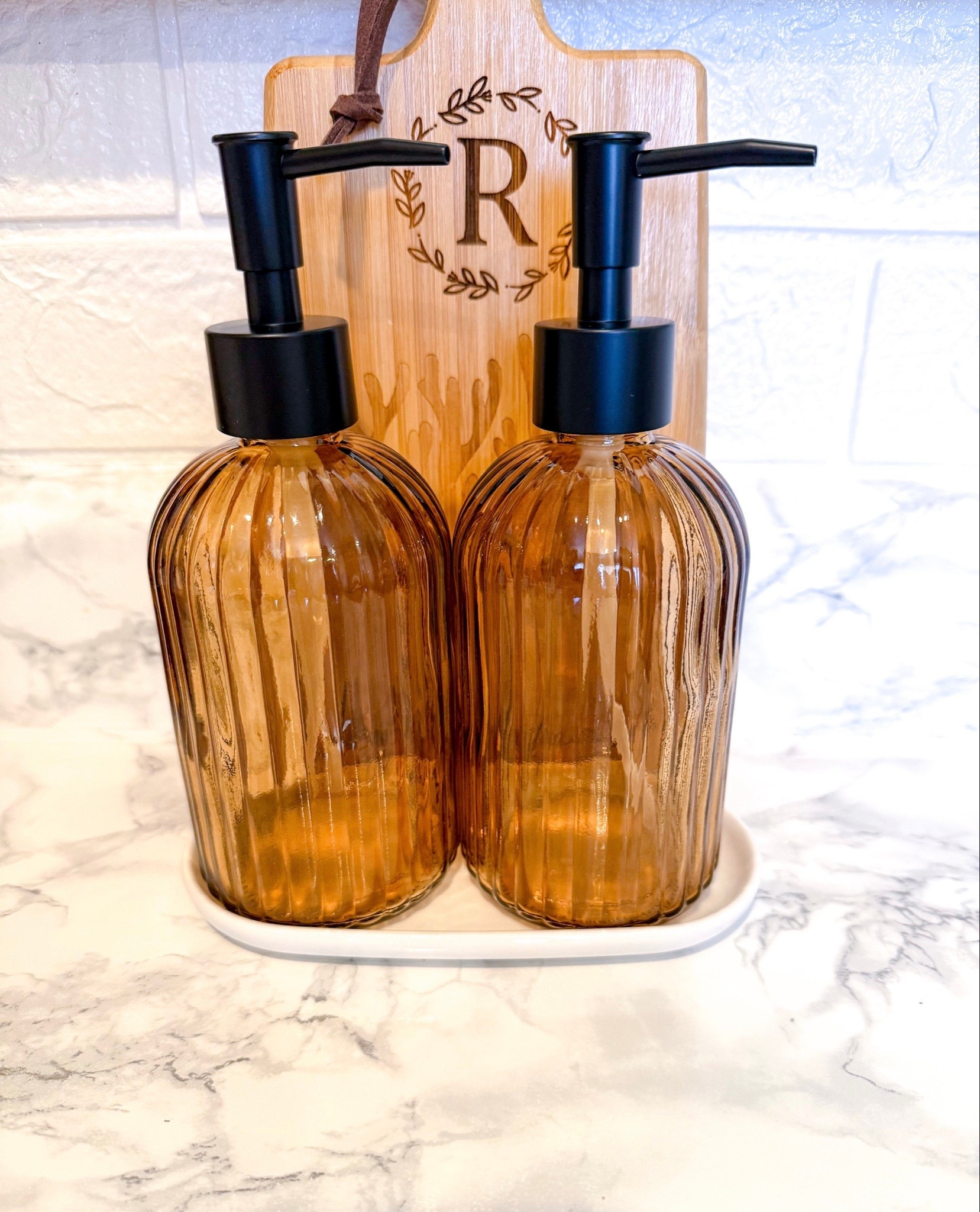Great find from Amazon. Brown Glass Soap Dispenser Set with Black Pump, 2 count for $15.99. Love the modern look. I use them for dish soap and hand soap. 





13.5oz Refillable Liquid Hand Dispenser, Vertical Stripe Lotion Dish Soap Dispenser for Modern Home Decor, Bathroom, Kitchen Countertop,

#LTKHome #LTKSaleAlert #LTKSeasonal