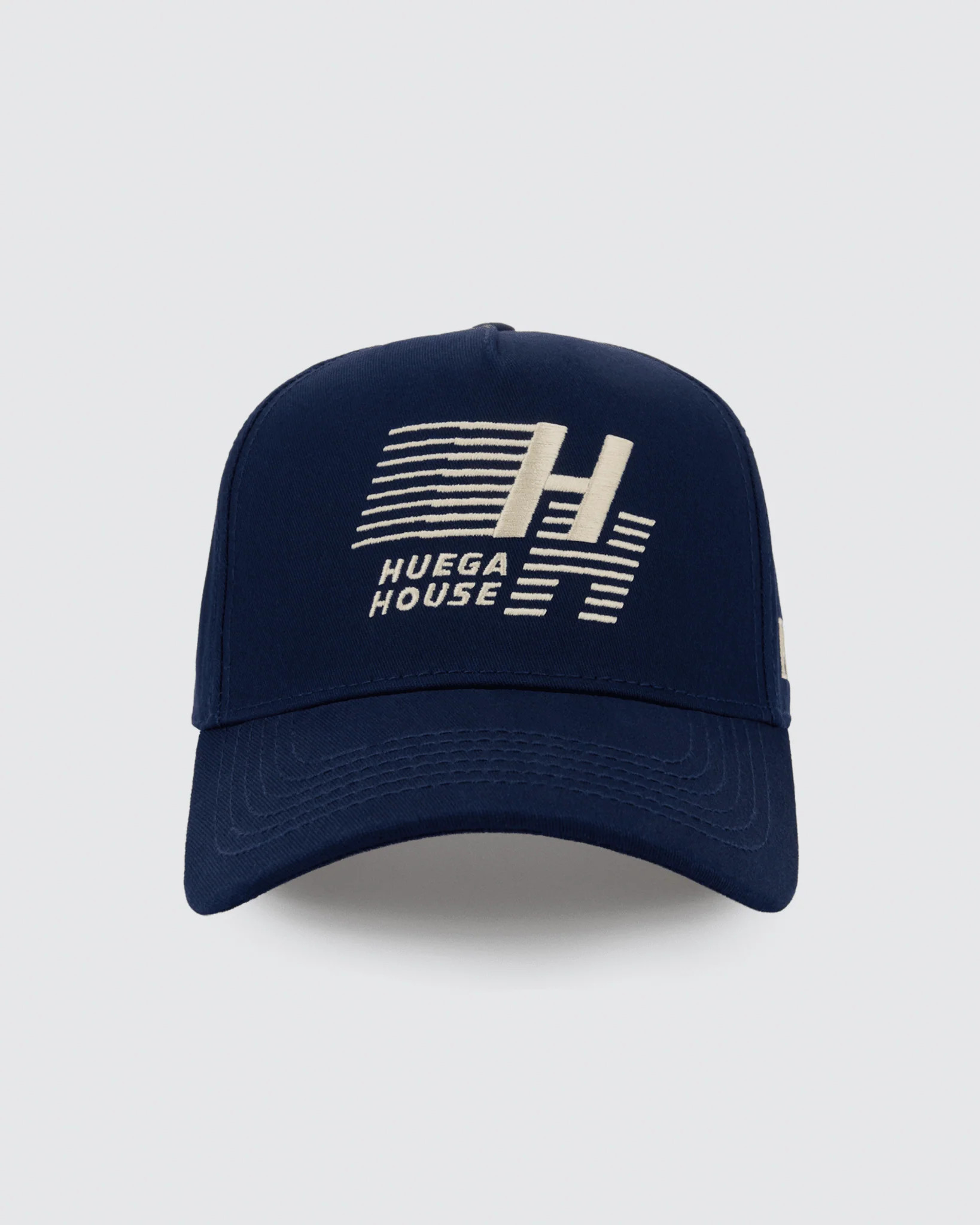 Legacy Hat in Navy | High Profile Cotton Snapback | Huega House | Huega House