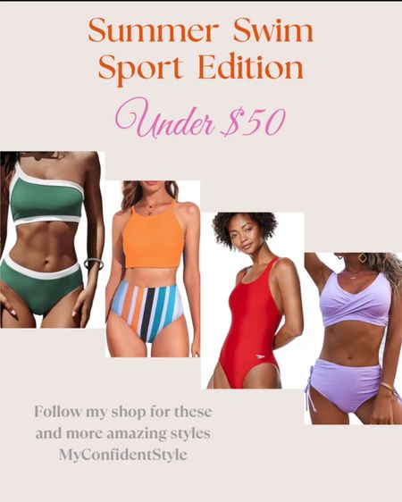 Ready, set swim! Whether you are beach side or pool side these sporty swimwear choices are sure to please and all are under $50

#beachwear #poolwear #swimmie #swimwear #swimsuit #swimsuits #sportyswim

#LTKActive #LTKSeasonal #LTKFitness