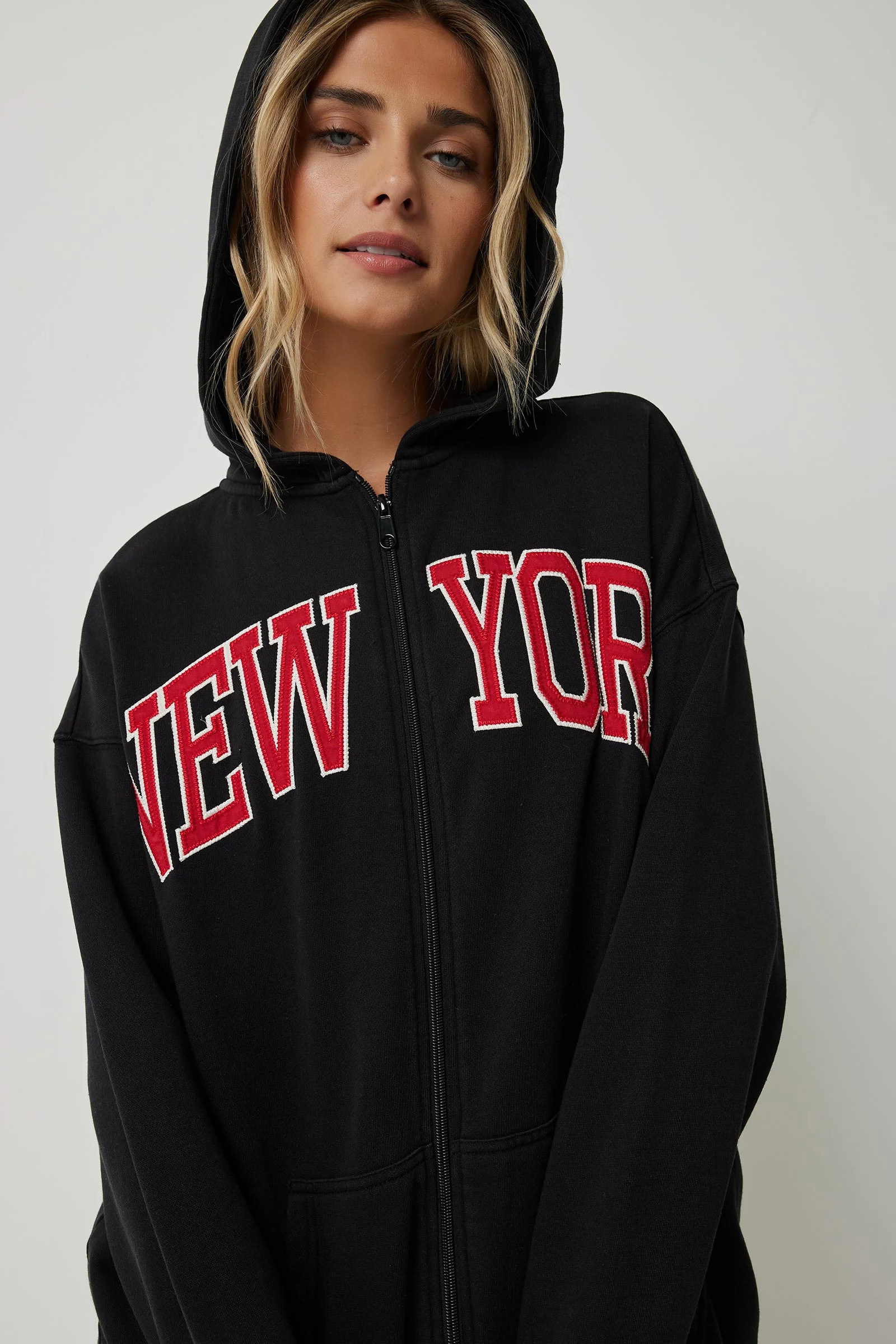 New York Zip-Up Hoodie | Ardene