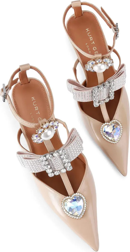 Bow Ankle Strap Pointed Toe Gladiator Pump (Women) | Nordstrom