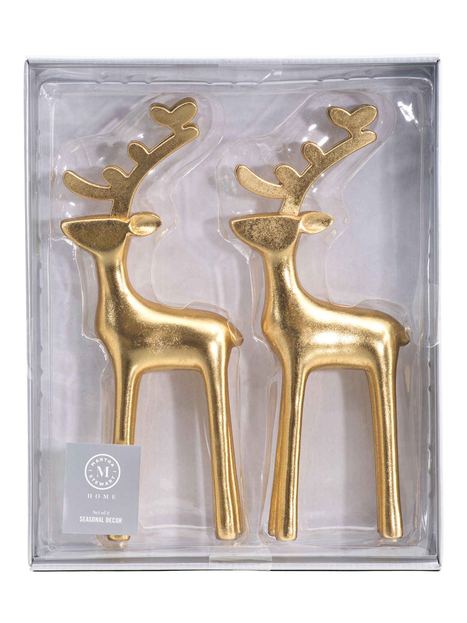 Set Of 2 11in Resin Deer | TJ Maxx