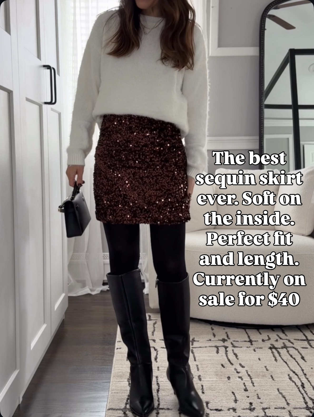 The sequin skirt that’s actually soft, flattering, and on sale 🙌✨ 🔗⬇️

#LTKootd #LTKHoliday #LTKOver40
