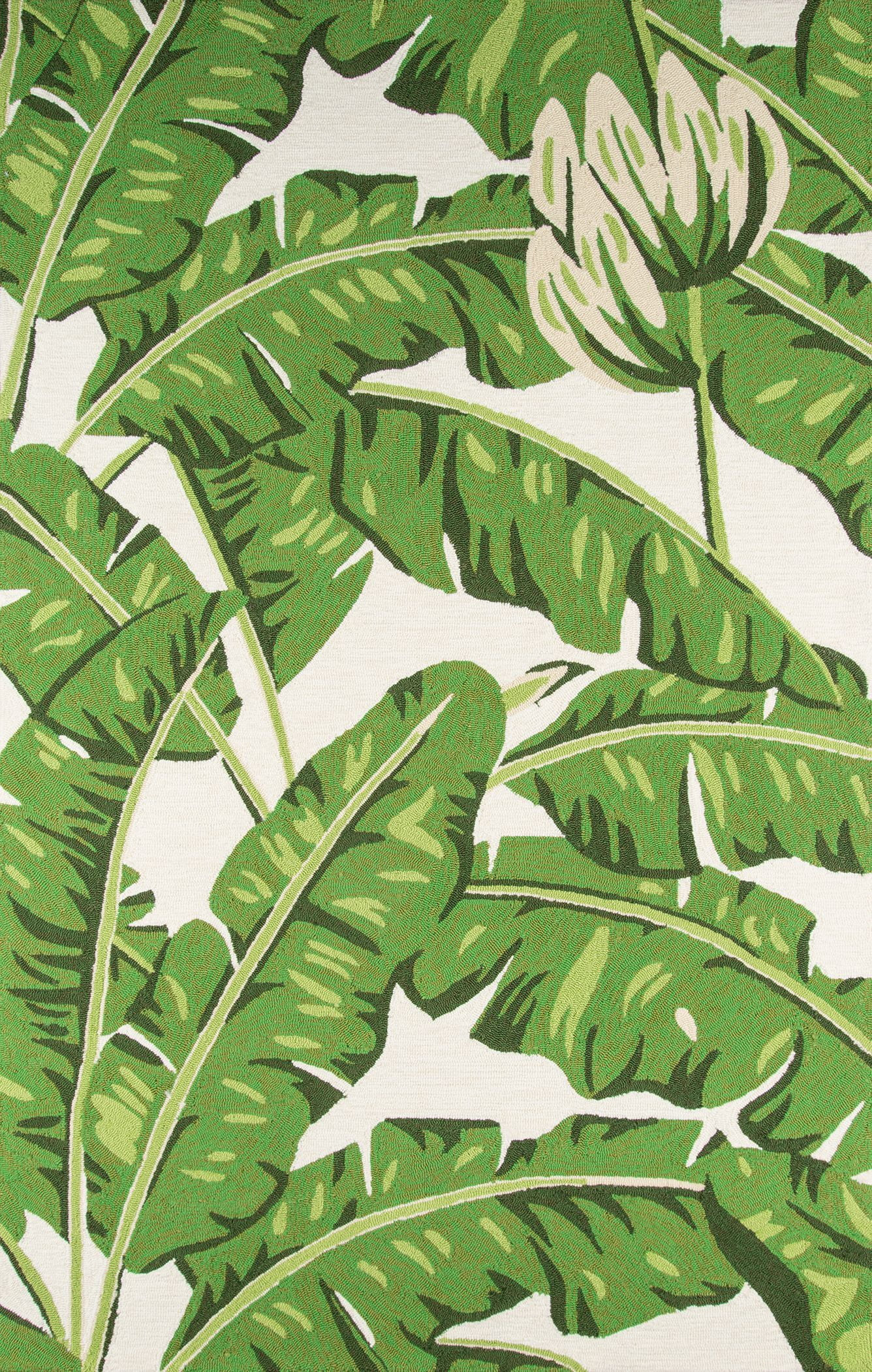 Momeni Veranda Polypropylene Hand Hooked Green Indoor Outdoor Rug 3'9" X 5'9" | Walmart (US)