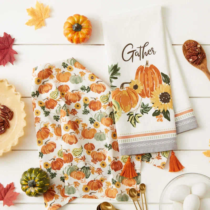 Jacquard Tea Towel Kitchen Towel (Set of 2) | Wayfair North America