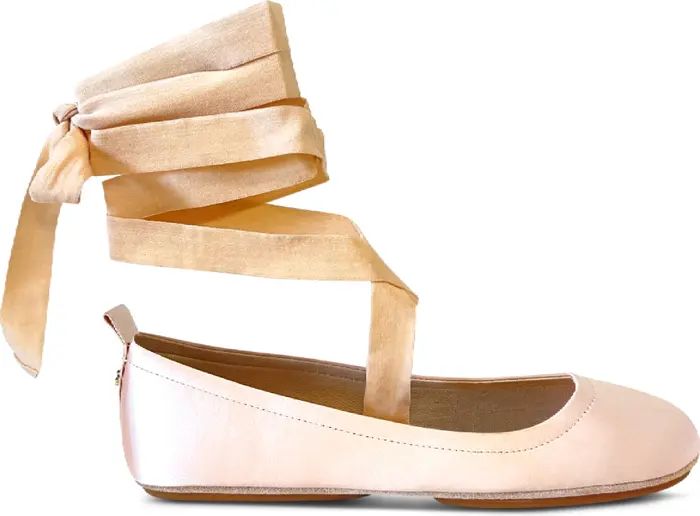 Simone Ankle Strap Foldable Flat (Women) | Nordstrom