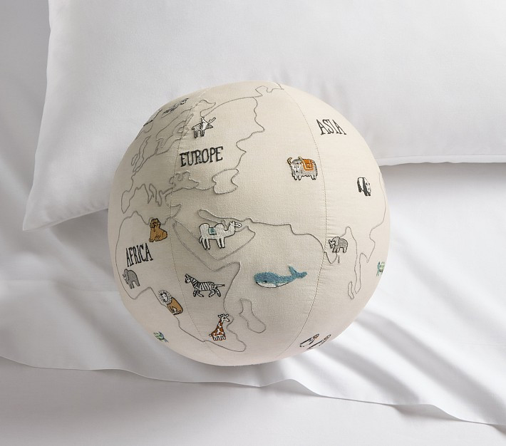 Globe Shaped Pillow | Pottery Barn Kids
