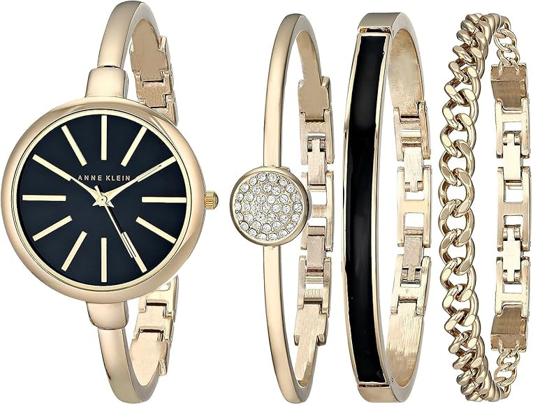 Anne Klein Women's Bangle Watch and Bracelet Set, AK/1470 | Amazon (US)