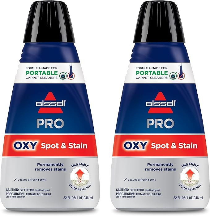 Bissell Professional Spot and Stain + Oxy Portable Machine Formula, 2-Pack, 20389, 64 Fl Oz | Amazon (US)