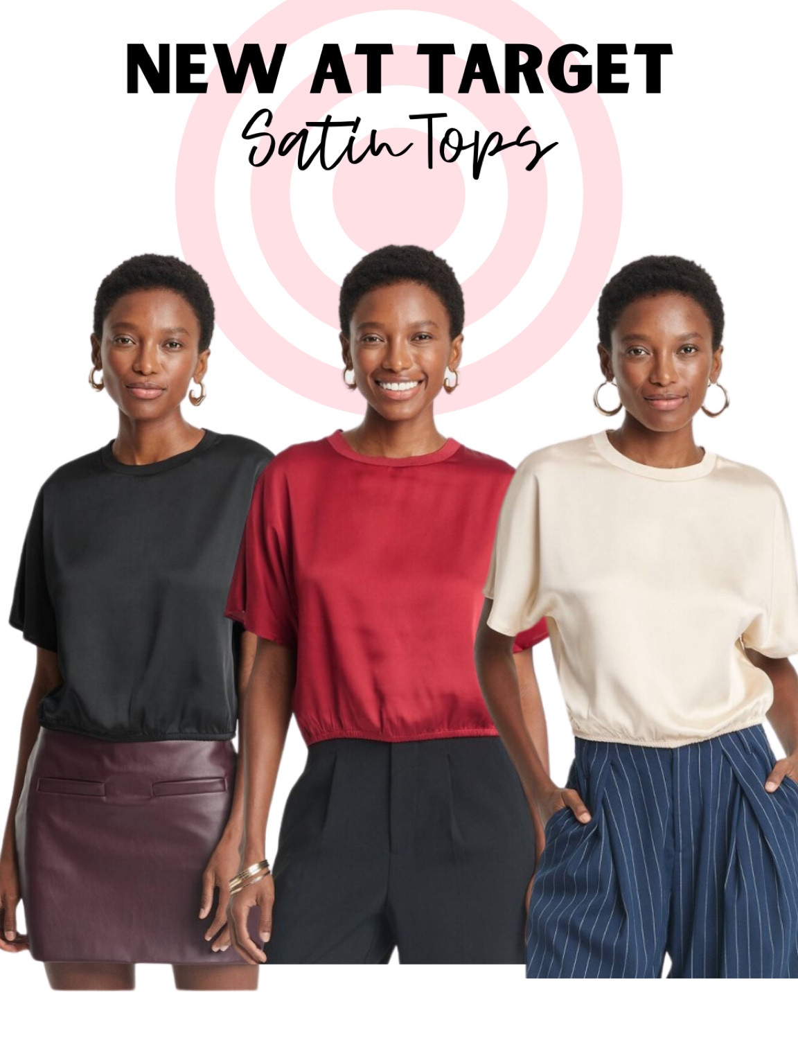 How cute are these short sleeves satin tops new from target! These are perfect for fall and to layer underneath the chunky sweater!

#LTKStyleTip #LTKFindsUnder50 #LTKOver40