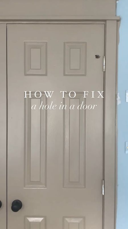 ✨ Save for later! Full tutorial saved in my highlights! I can’t believe I waited 4 years to fix this door! Such a simple fix!

Tutorial:
• Stuff hole with paper towel
• Spray expanding insulation into hole
• Cut excess foam when dry
• Sand area smooth
• Mix Bondo and adhere to damaged area
• Scrape Bondo smooth - it dries VERY quickly
• Sand area smooth
• Apply Paint 

#LTKFind #LTKunder50 #LTKhome
