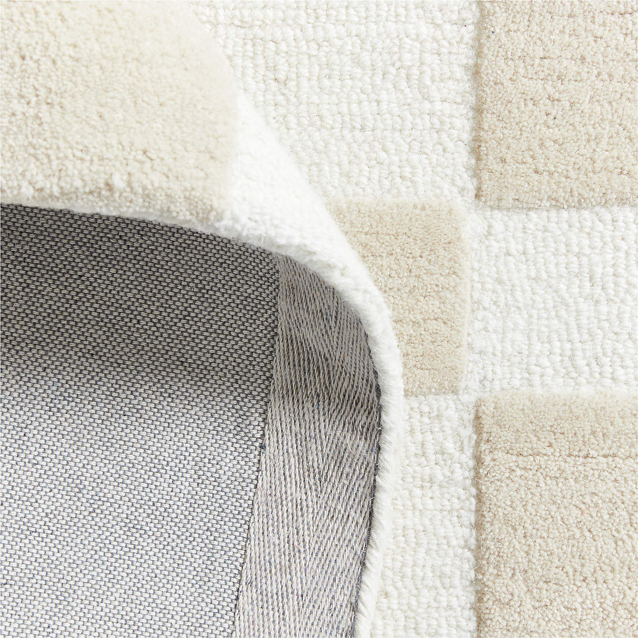 Imperfect Checkerboard Multicolor Wool Kids Area Rug 6'x9' + Reviews | Crate & Kids | Crate & Barrel