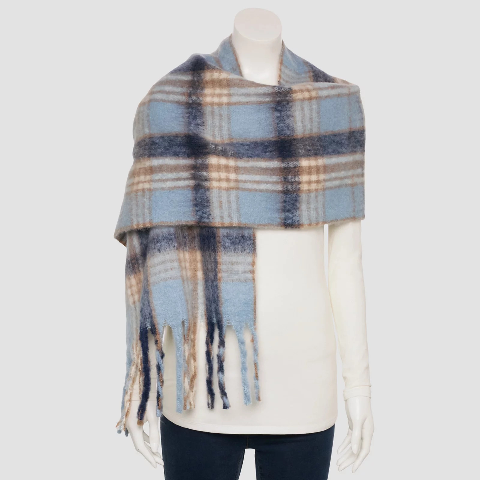 Women's Sonoma Goods For Life\u00ae Plaid Blanket Wrap | Kohl's