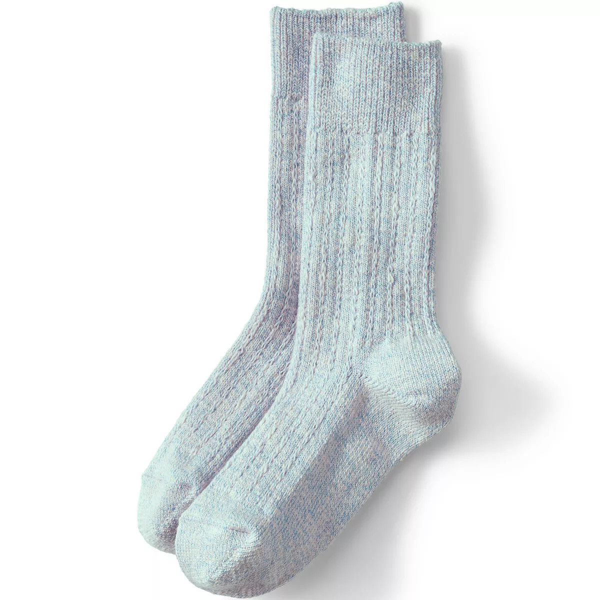 Lands' End Women's Marl Crew Camp Socks | Target