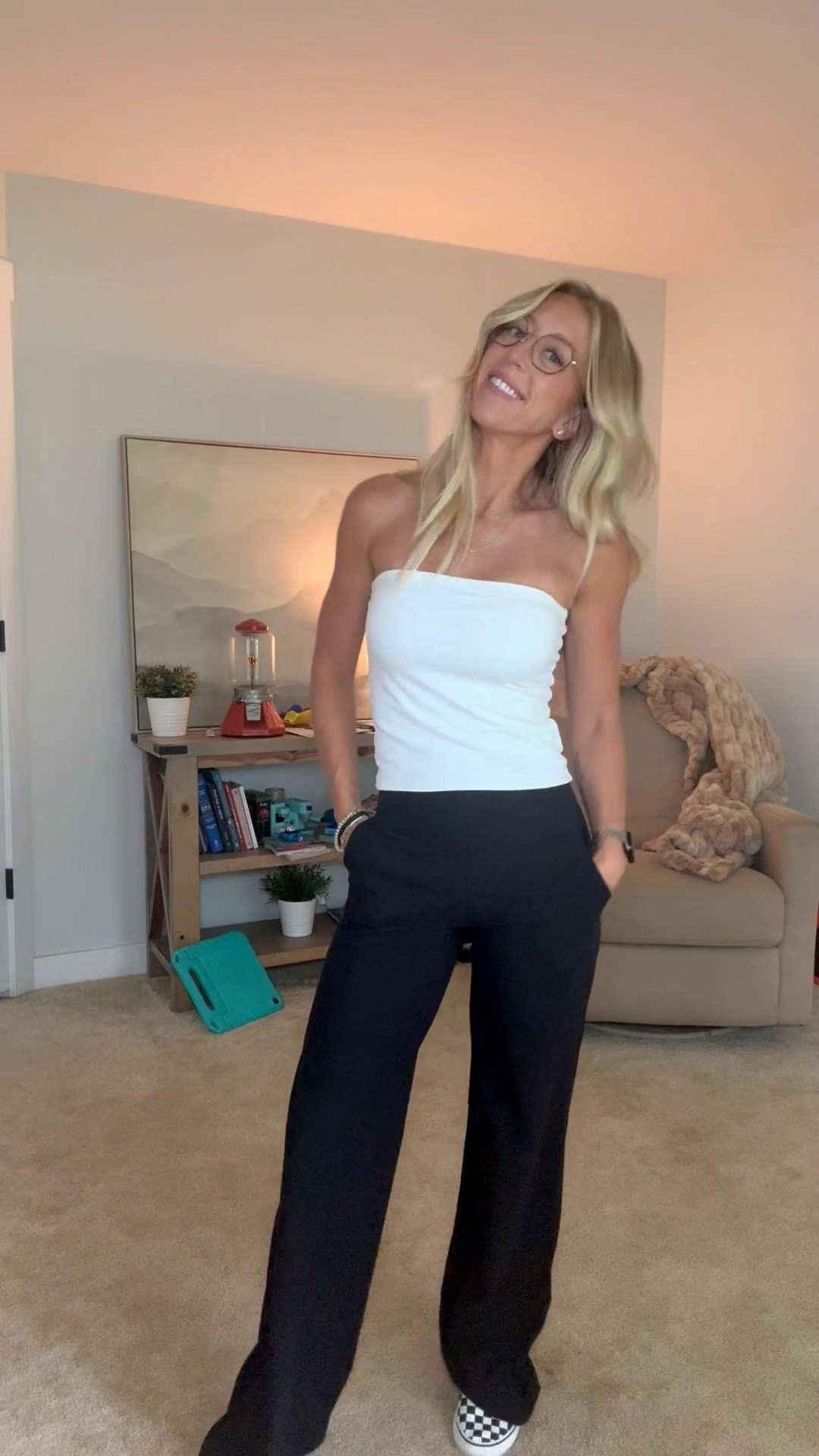 Size up -Small - in tube top and XS in leggings!

#LTKootd #LTKdayinmylife #LTKPetite