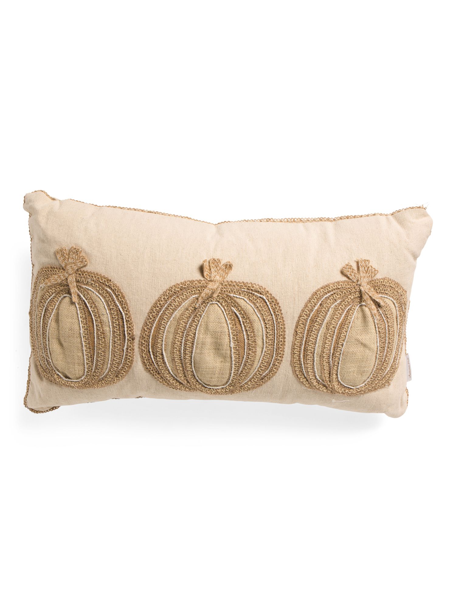 14x26 Natural Pumpkins On Pillow | TJ Maxx