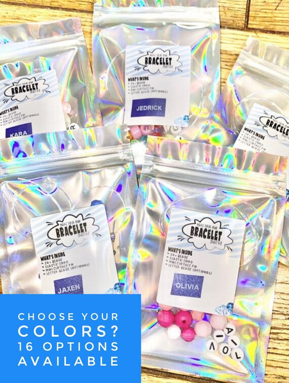 Kids DIY Bracelet Favor Kits / Make Your Own Bracelet / Do It Yourself Name Bracelet Kits / Brace... | Etsy (US)