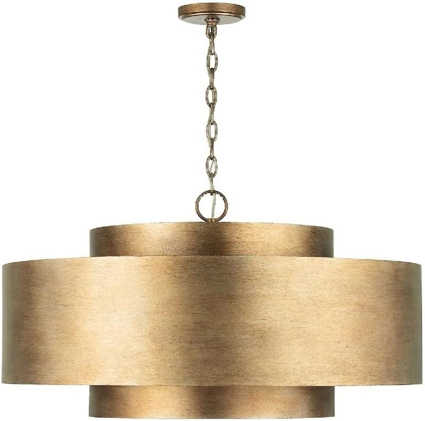 Capital Lighting 339091ML Jude Modern Geometric Bold Metal Drum Pendant, 9-Light 540 Total Watts,... | Amazon (US)