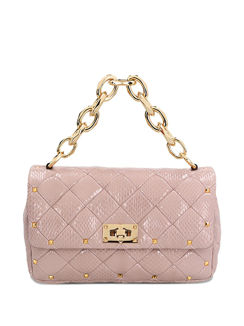 Valentino Garavani quilted Rockstud tote bag - Pink | Farfetch Global