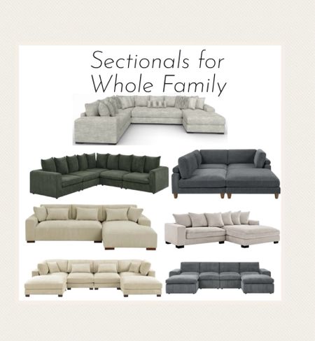 Sectionals for the family 

#livingroom #sectional 

#LTKHome #LTKStyleTip