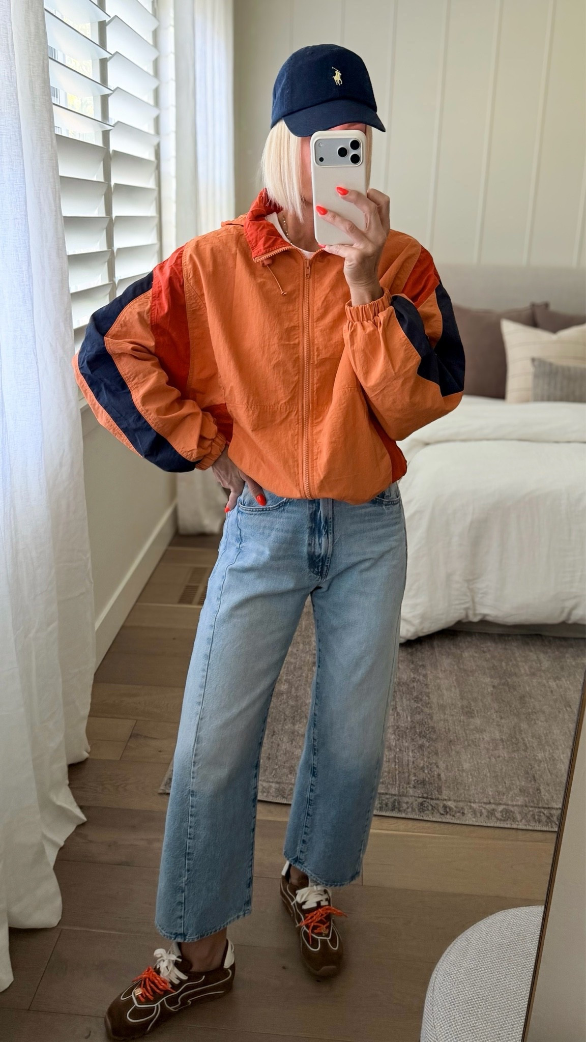 Causal & sporty fall outfit. New sneakers🙌, most worn jeans & new Amazon jacket giving FP vibes. 
Shoes fit tts (follow sizing chart and choose your US size)

#LTKootd #LTKmomlife #LTKOver40