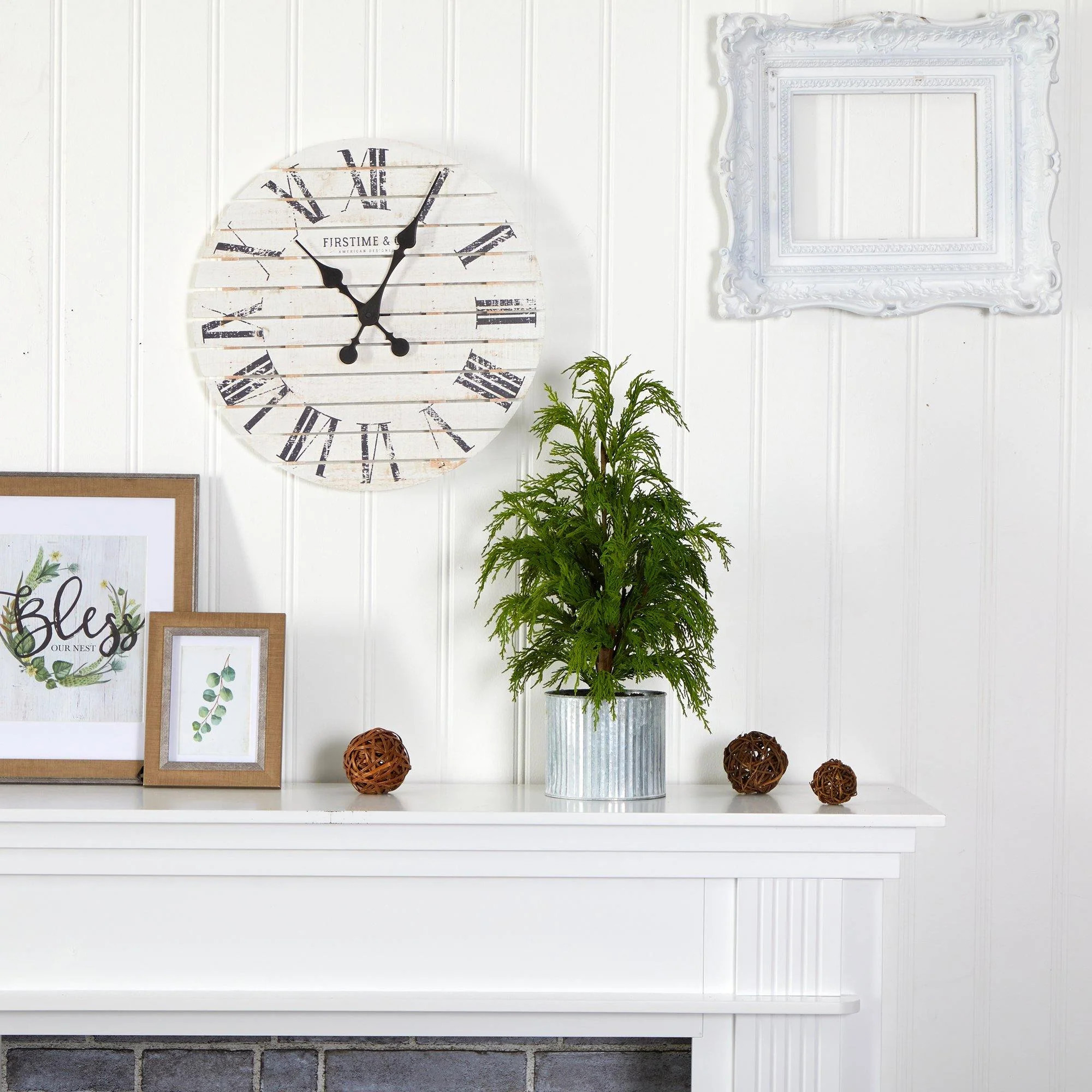 20” Cedar Pine “Natural Look” Artificial Tree in Decorative Planter | Nearly Natural | Nearly Natural