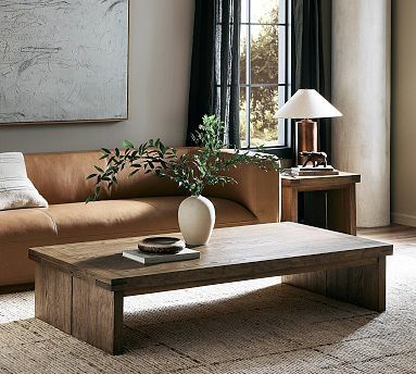 Aspen Rectangular Coffee Table (65") | Pottery Barn (US)