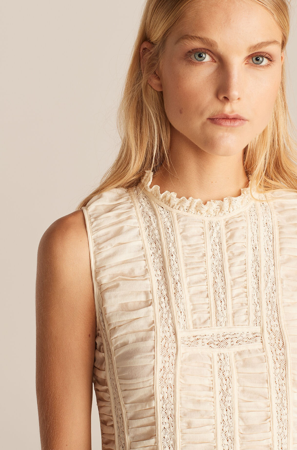 Ruched Lace Dress | Rebecca Taylor