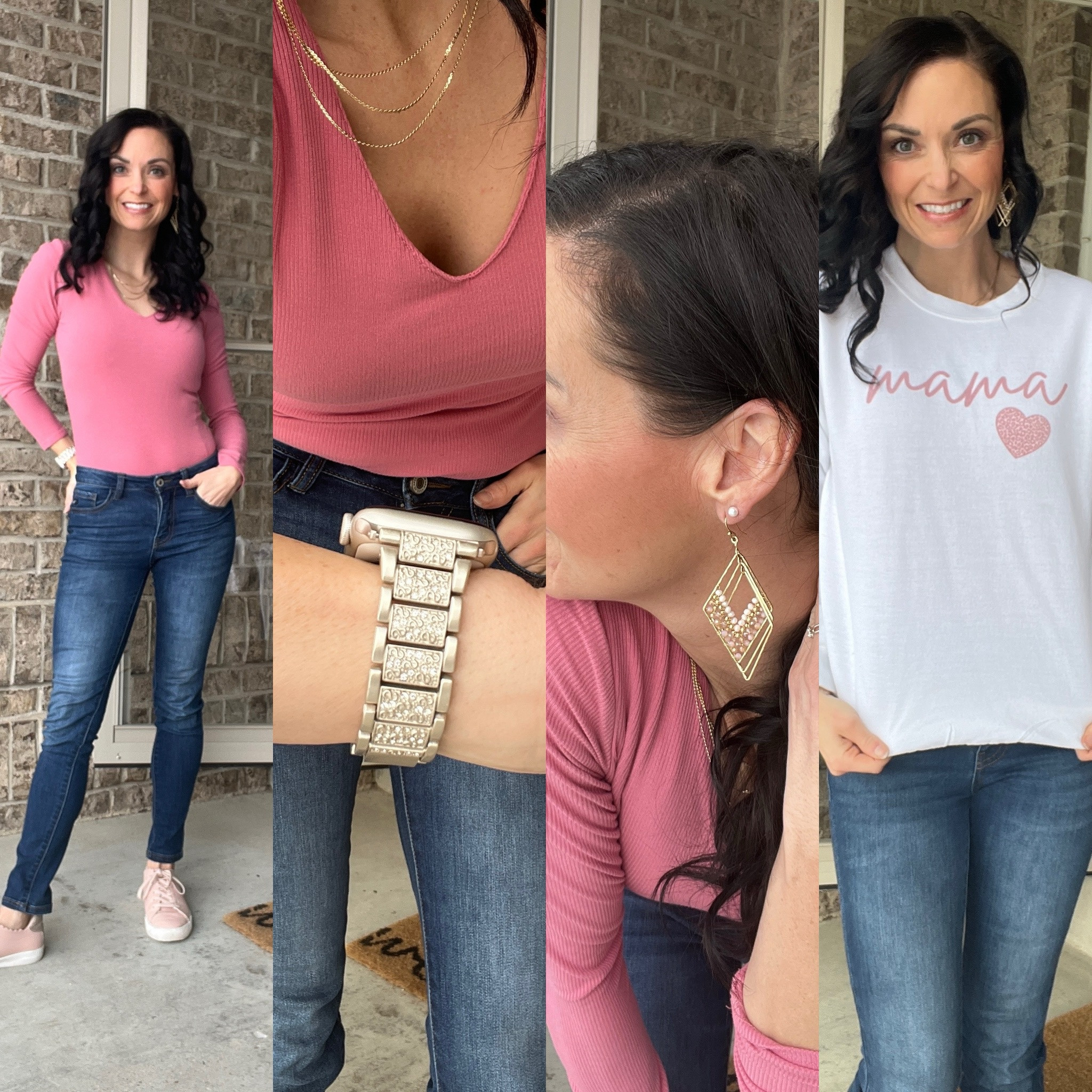 Mama in pink and looking cute!  This body suit is a cute top! Everything is timeless in the closet! 👏🏼

#LTKfindsunder50 #LTKshoecrush #LTKstyletip