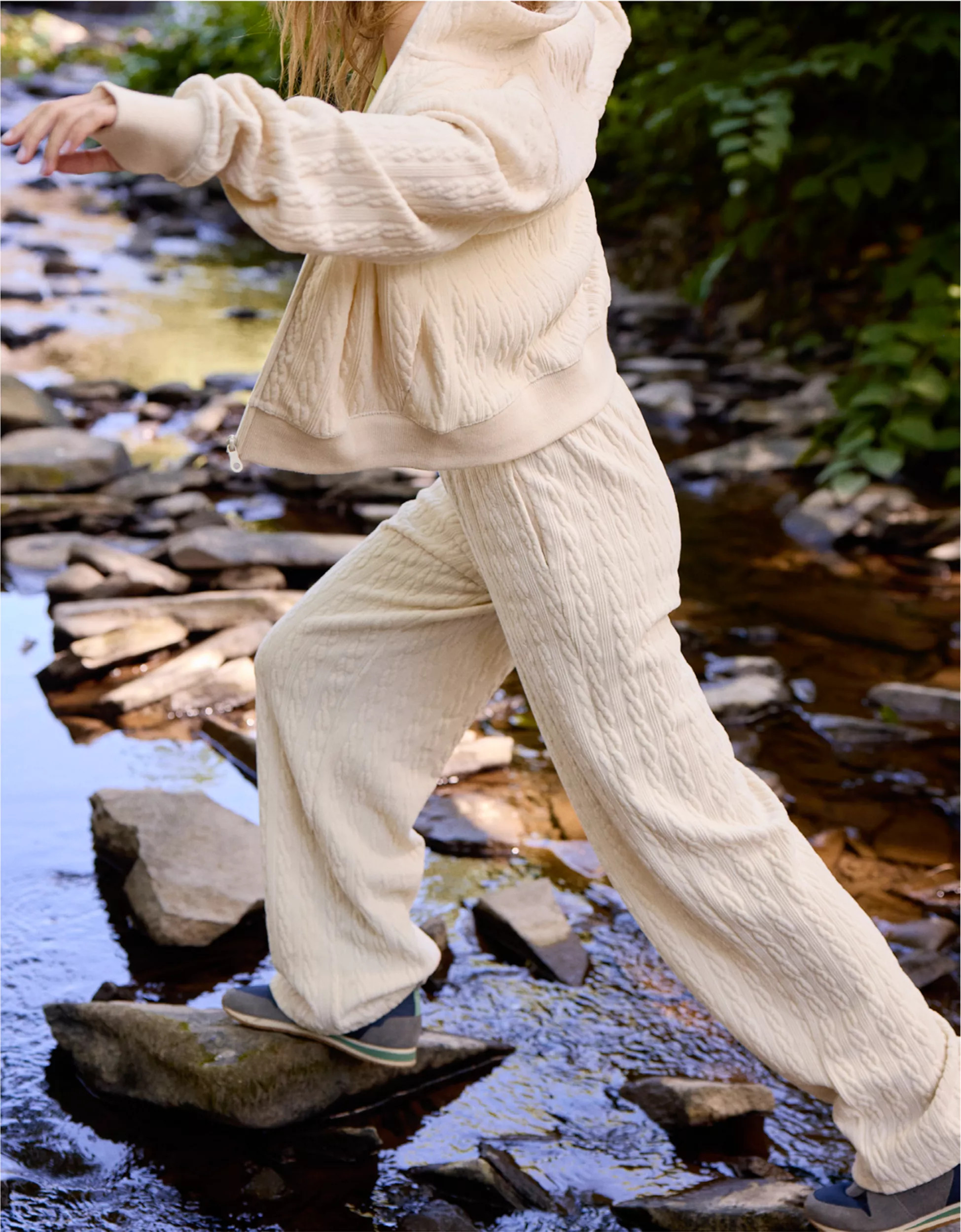 OFFLINE By Aerie Cable Lounge Trouser | Aerie