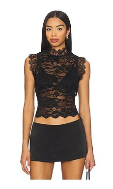 superdown Laura Top in Black from Revolve.com | Revolve Clothing (Global)
